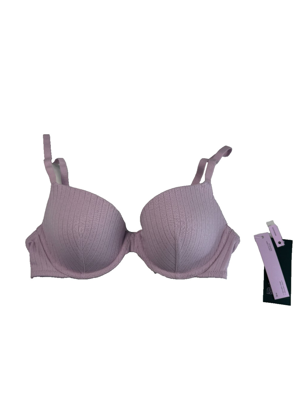 Wild Fable Women's Lightly Lined Pointelle Bra Lilac Purple Size 34B NWT